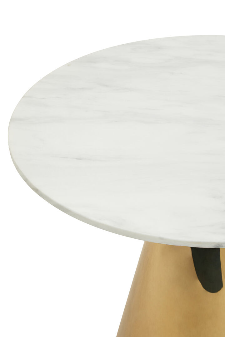 Isola Dining Table – White Marble Top