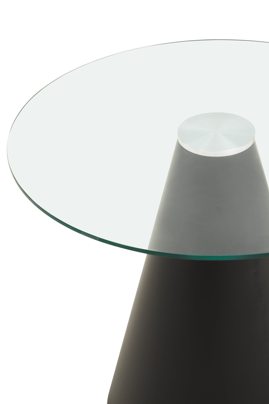 Azalea Dining Table – Round with Clear Glass Top