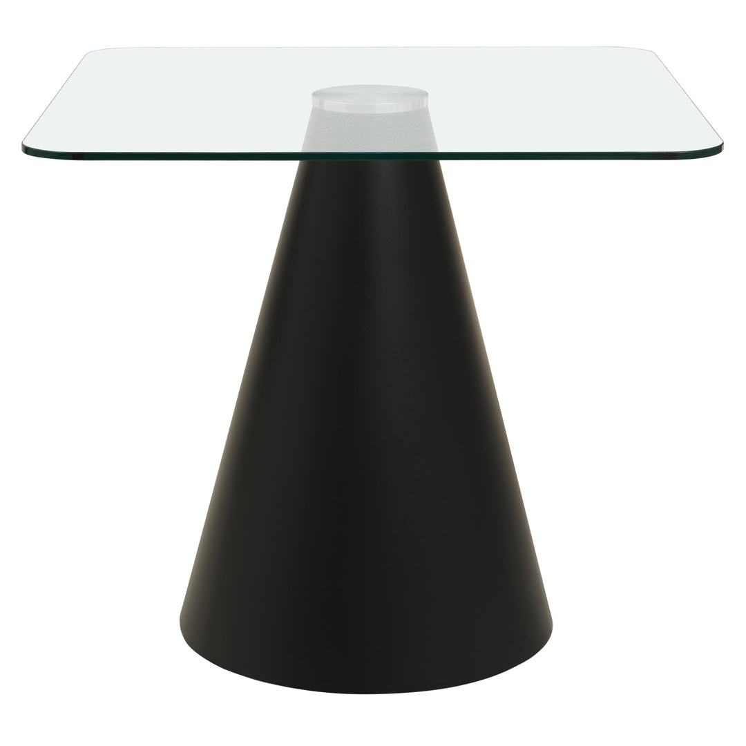 Azalea Dining Table – Square with Clear Glass Top