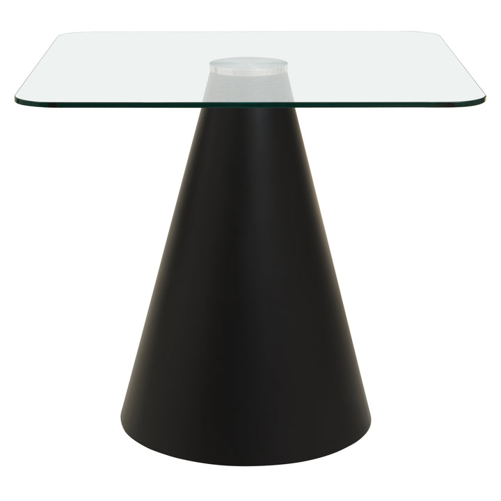 Azalea Dining Table – Square with Clear Glass Top