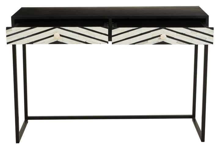 Fusion Console Table with Two Drawers