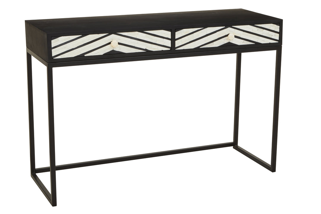 Fusion Console Table with Two Drawers