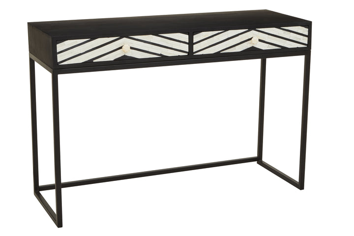 Fusion Console Table with Two Drawers