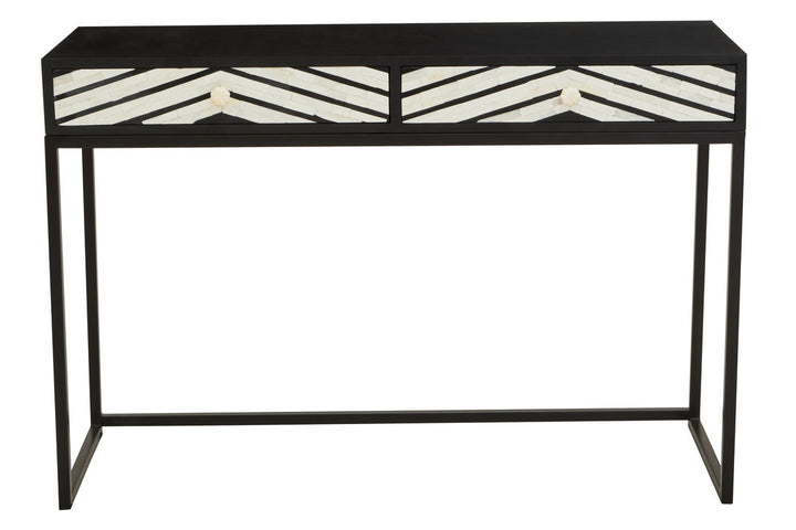 Guildford Two-Drawer Console Table – Elegant Storage Hallway Table