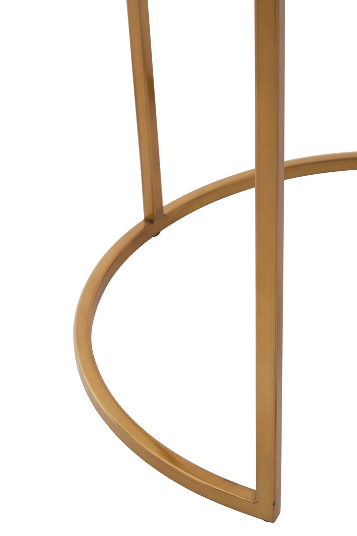 Amira Nest of Two Tables in Gold Finish