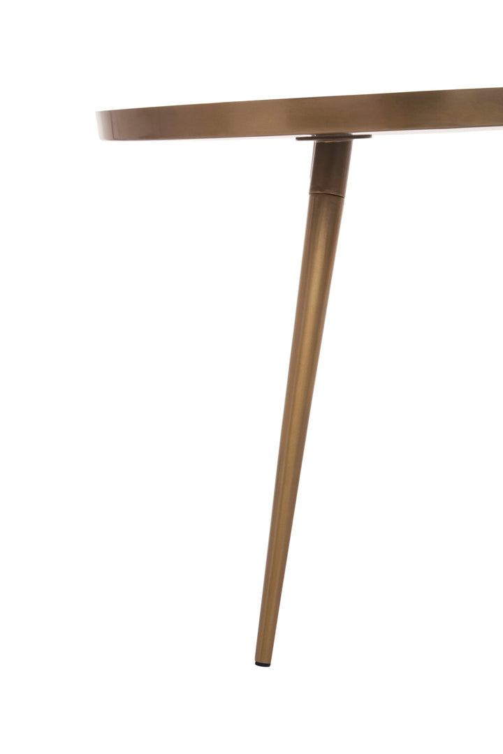 Amira Nest of Two Tables in Blue Enamel Finish
