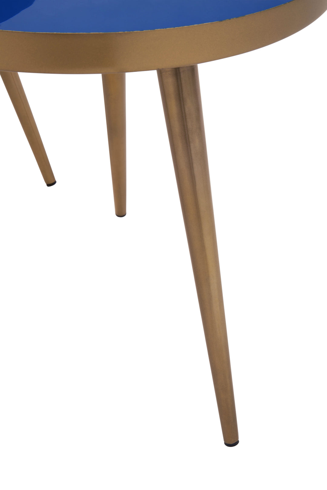 Amira Nest of Two Tables in Blue Enamel Finish