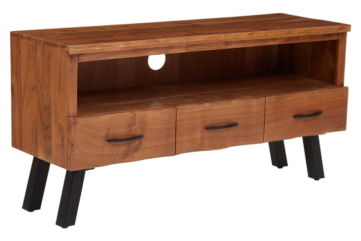 Nashik 3-Drawer Acacia Media Unit