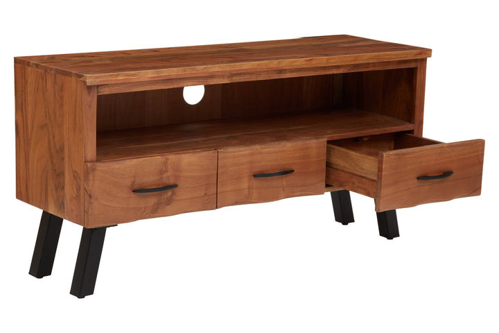 Nashik 3-Drawer Acacia Media Unit