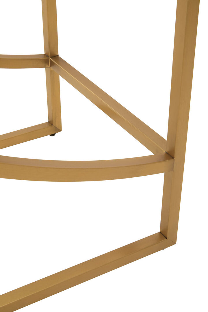 Dorking Left Half-Moon Shelf Unit – Contemporary Storage Unit
