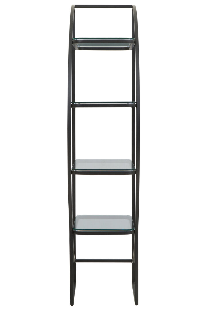 Dorking Right Half-Moon Shelf Unit – Contemporary Storage Unit
