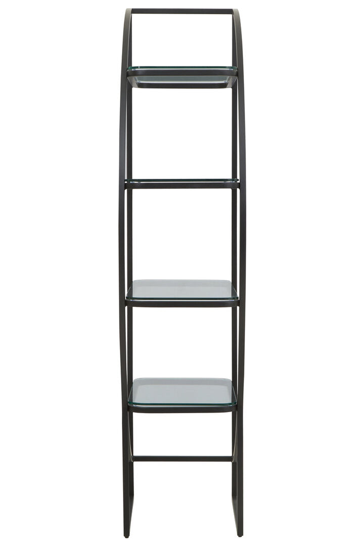 Dorking Right Half-Moon Shelf Unit – Contemporary Storage Unit
