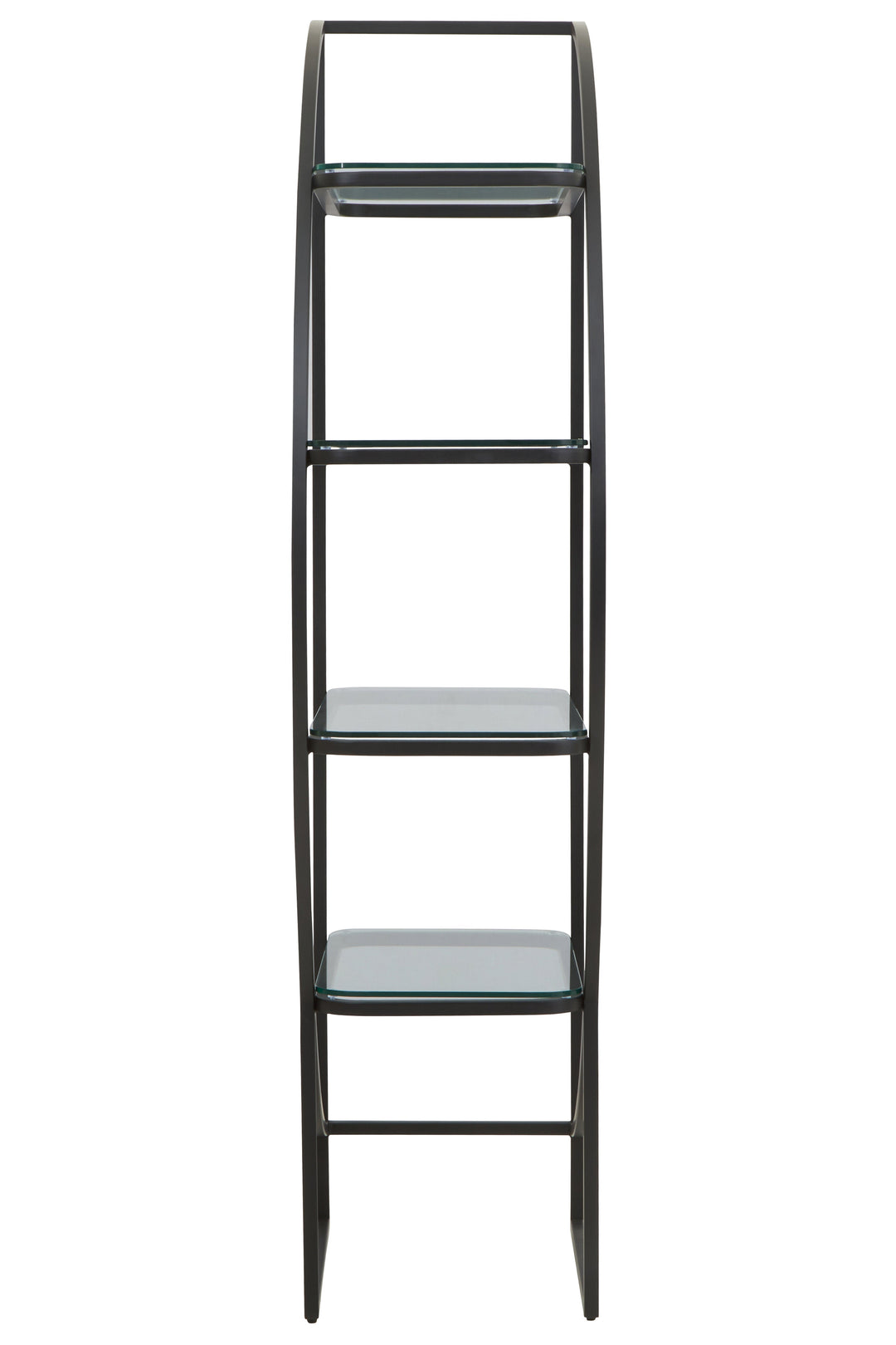 Vogue Black Half-Moon Shelf Unit