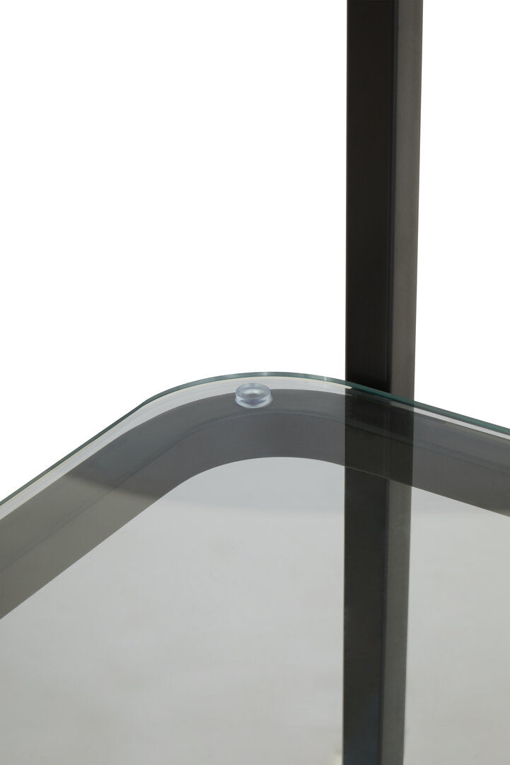 Dorking Right Half-Moon Shelf Unit – Contemporary Storage Unit