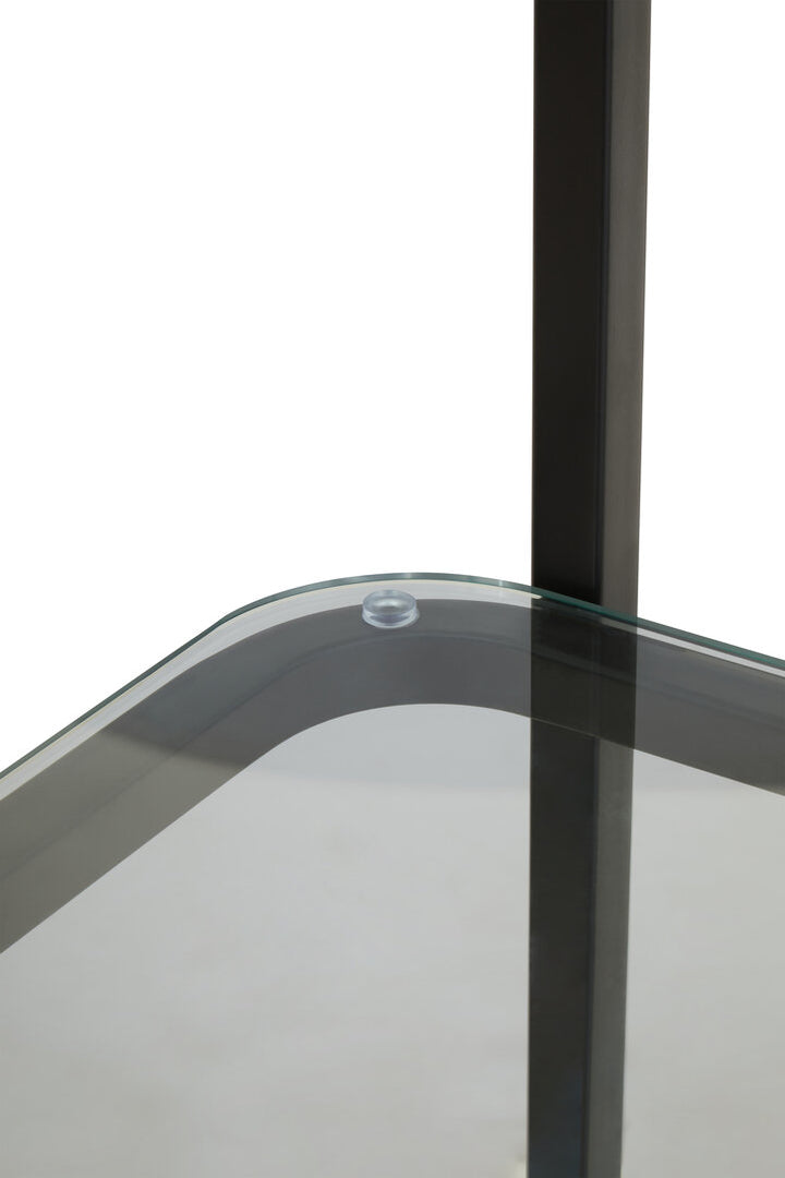 Dorking Right Half-Moon Shelf Unit – Contemporary Storage Unit