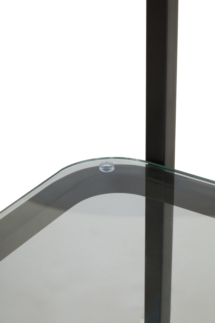 Vogue Black Half-Moon Shelf Unit