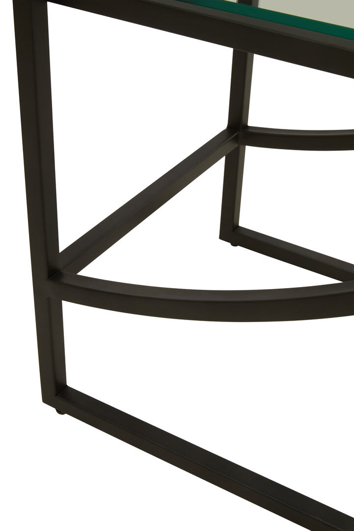 Dorking Right Half-Moon Shelf Unit – Contemporary Storage Unit