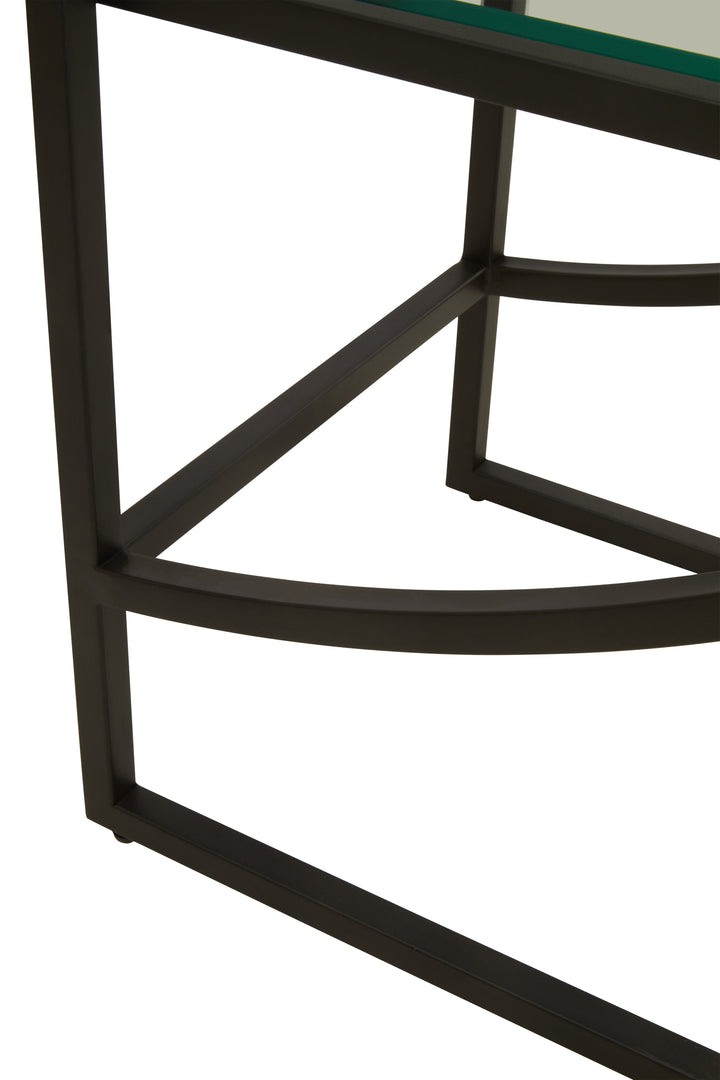 Vogue Black Half-Moon Shelf Unit