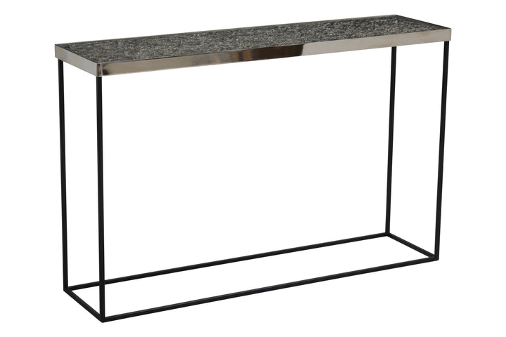 Akola Console Table in Silver Finish