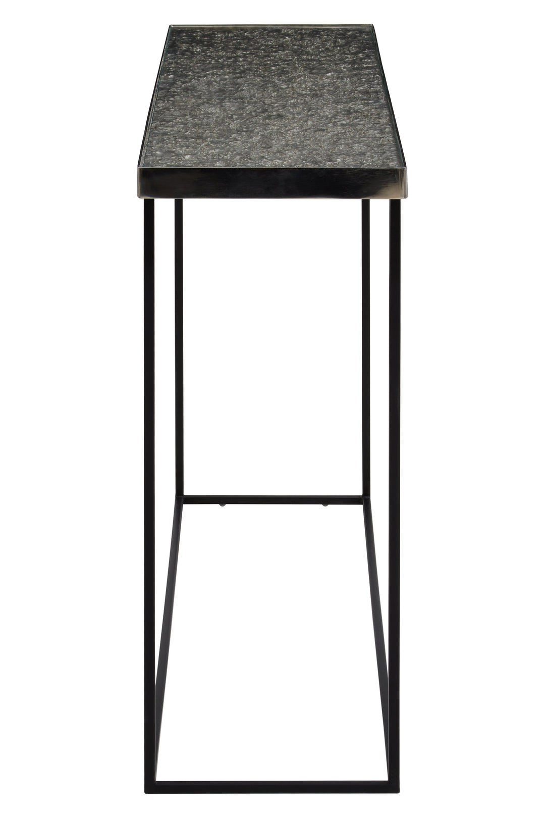 Akola Console Table in Silver Finish