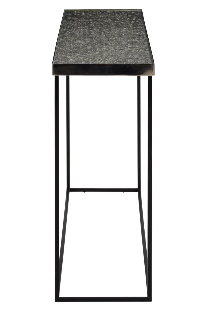 Akola Console Table in Silver Finish