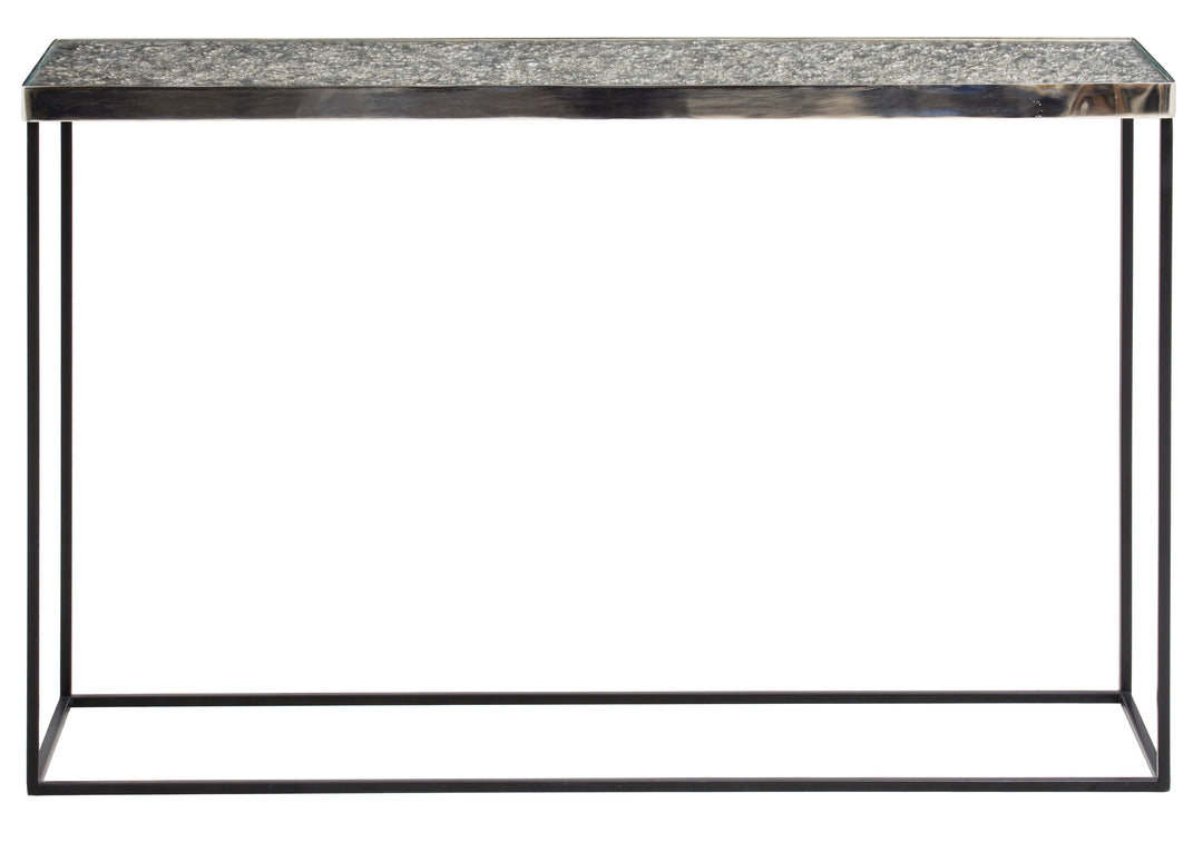 Akola Console Table in Silver Finish