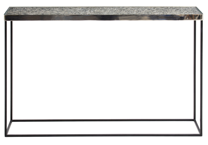 Akola Console Table in Silver Finish