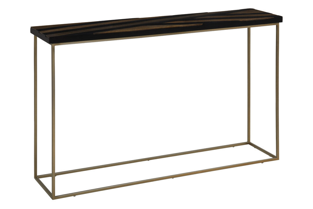 Beaconsfield Black & Gold Console Table – Luxury Contemporary Hallway Table
