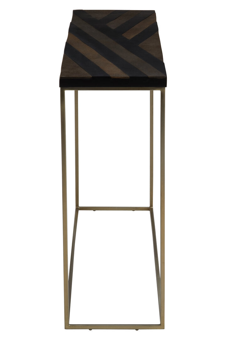 Beaconsfield Black & Gold Console Table – Luxury Contemporary Hallway Table