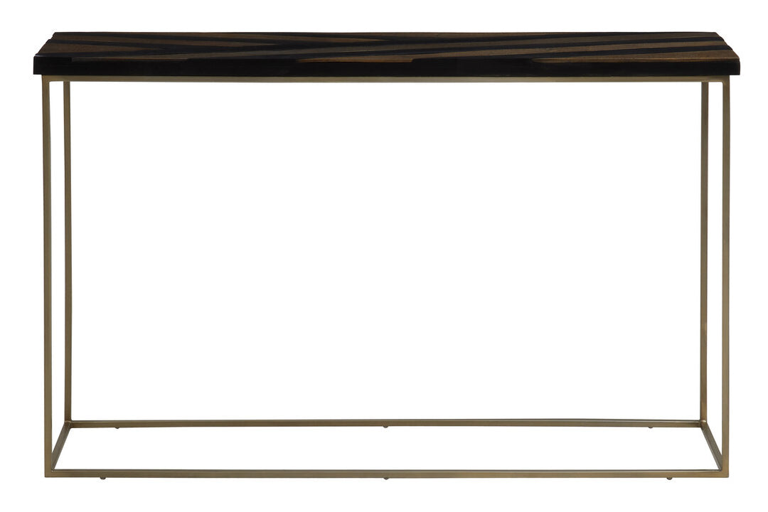 Beaconsfield Black & Gold Console Table – Luxury Contemporary Hallway Table