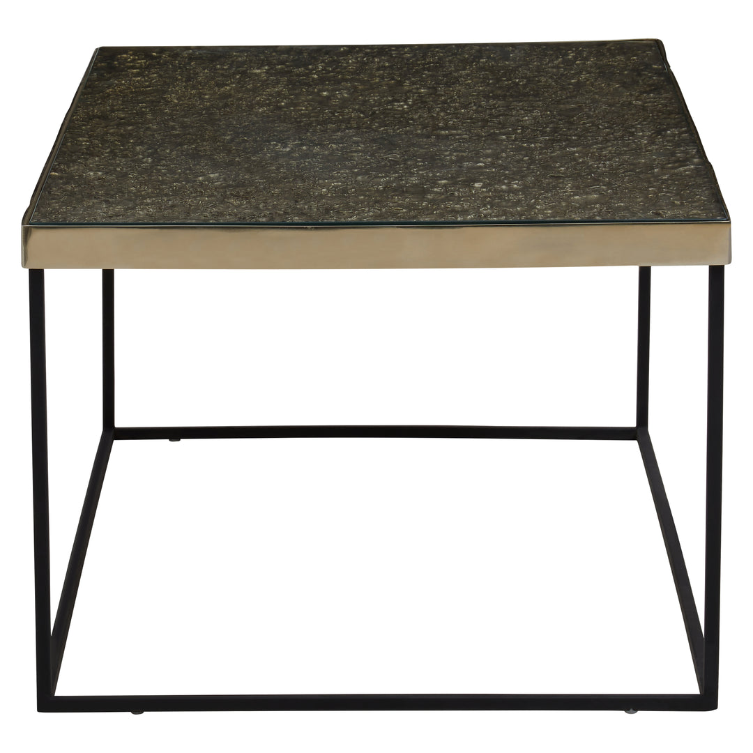 Akola Coffee Table with Gold Finish Frame