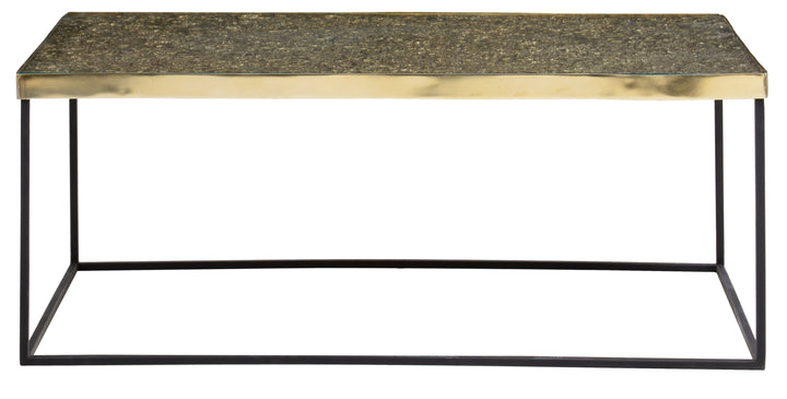 Akola Coffee Table with Gold Finish Frame
