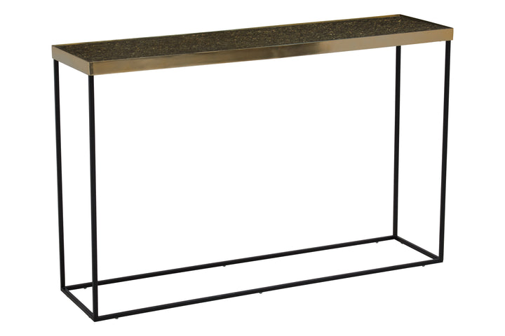 Akola Console Table in Gold Finish