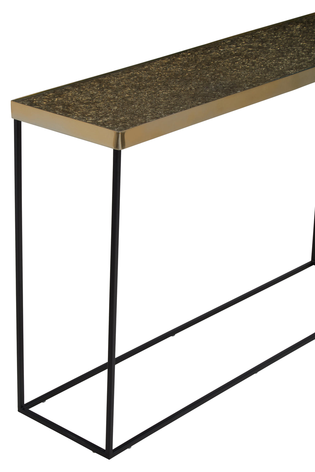 Akola Console Table in Gold Finish