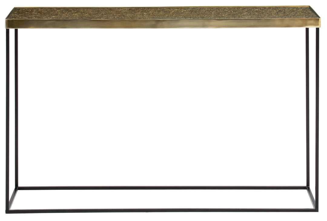 Akola Console Table in Gold Finish