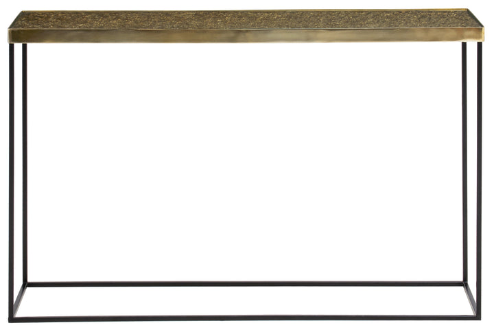 Akola Console Table in Gold Finish