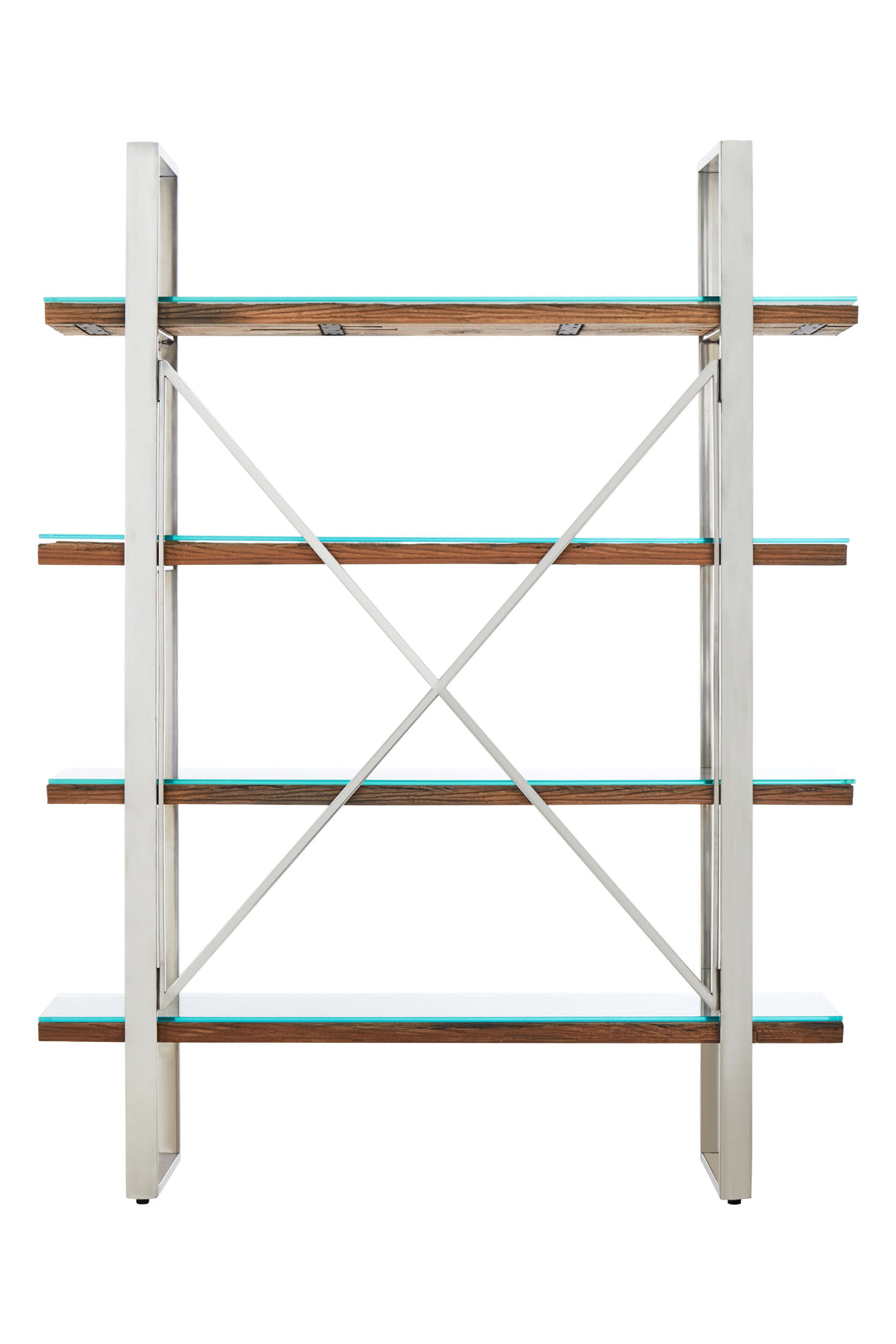 Kerala Natural Wood 4-Tier Shelf Unit