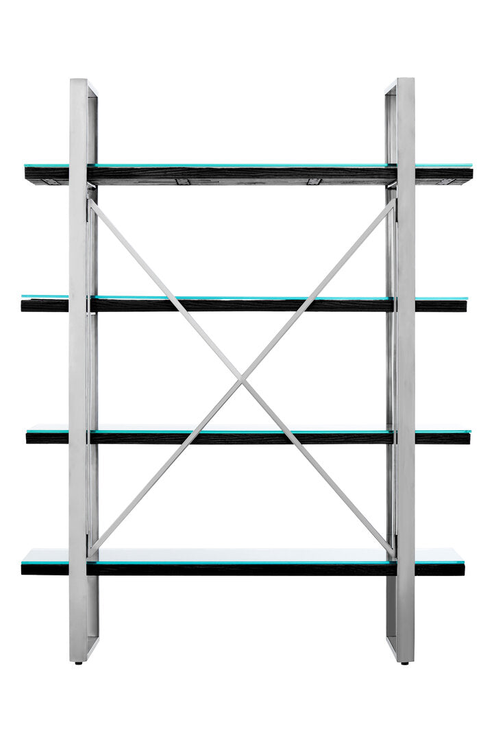 Cloud Black Four-Tier Shelf Unit