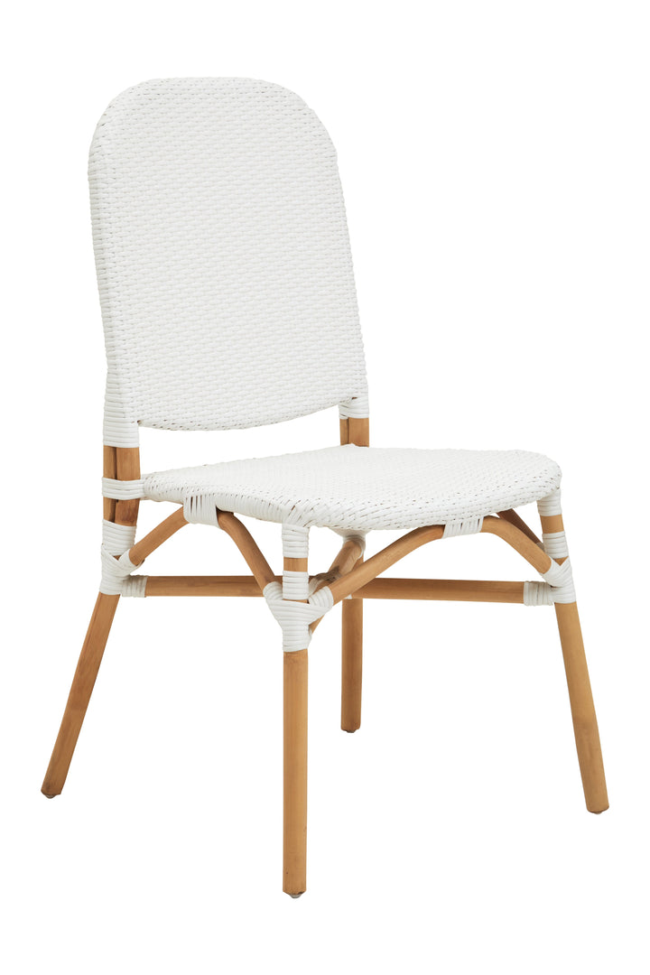 Manado Natural & White Rattan Dining Chair