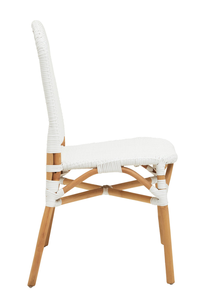 Manado Natural & White Rattan Dining Chair