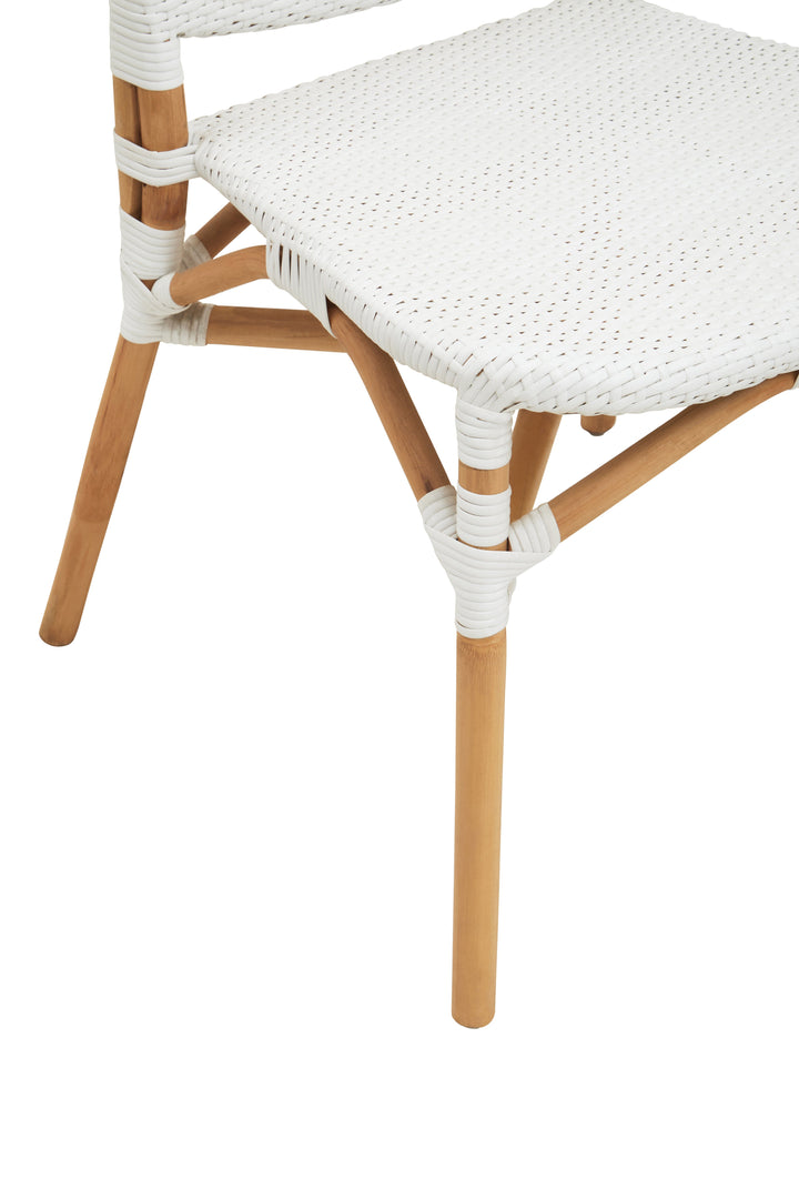 Manado Natural & White Rattan Dining Chair