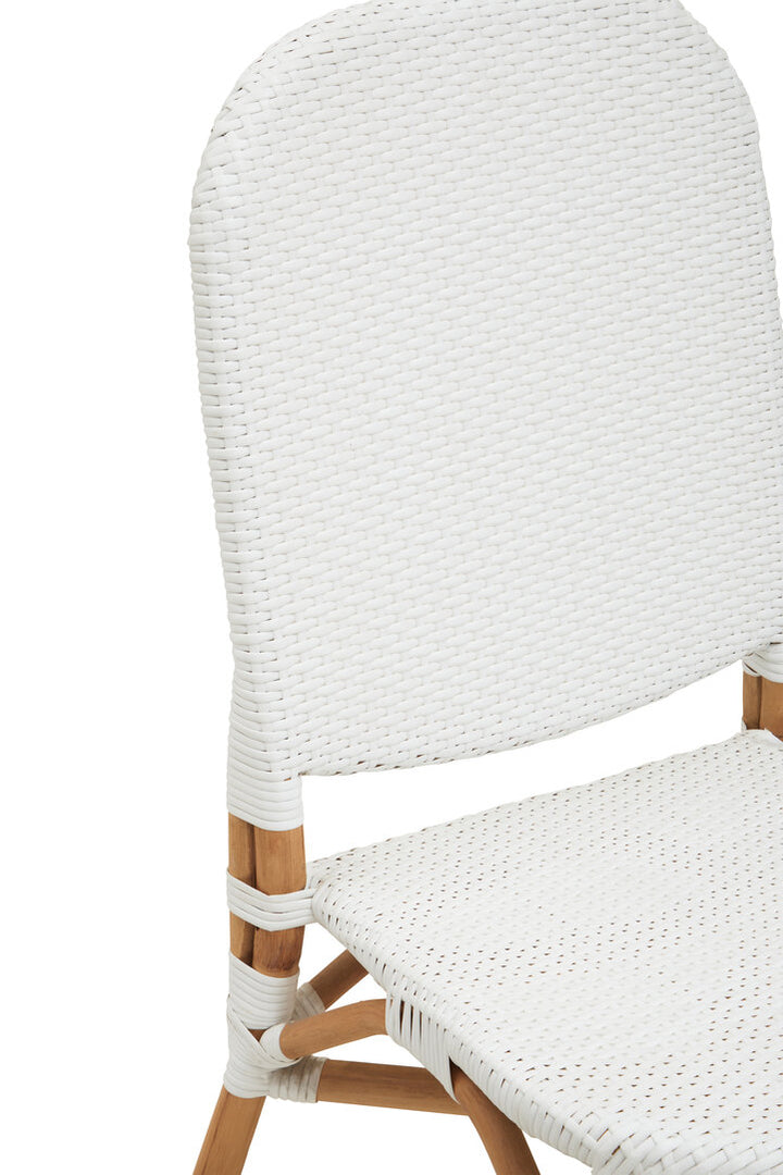 Opaline Rattan Dining Chair – Natural & White