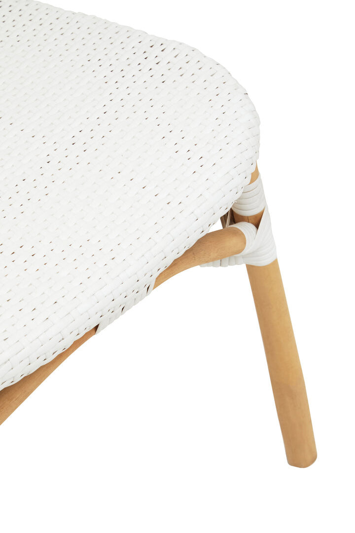 Opaline Rattan Dining Chair – Natural & White
