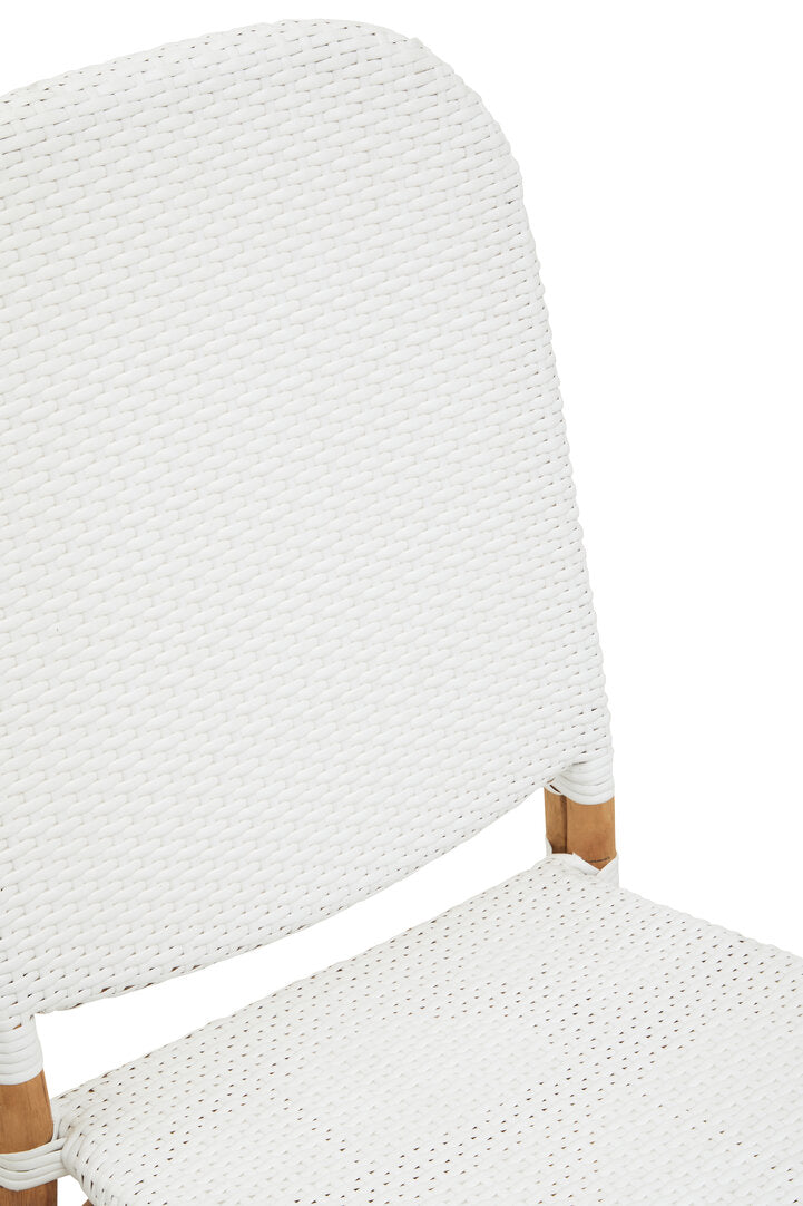 Opaline Rattan Dining Chair – Natural & White