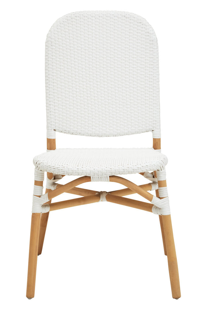 Opaline Rattan Dining Chair – Natural & White