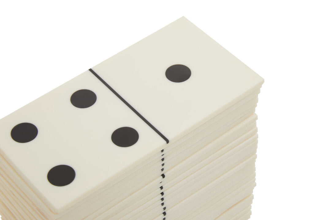 Stanhope Games Domino Set – White & Gold