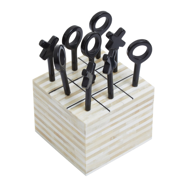 Churchill Cream & Black Bone Noughts and Crosses