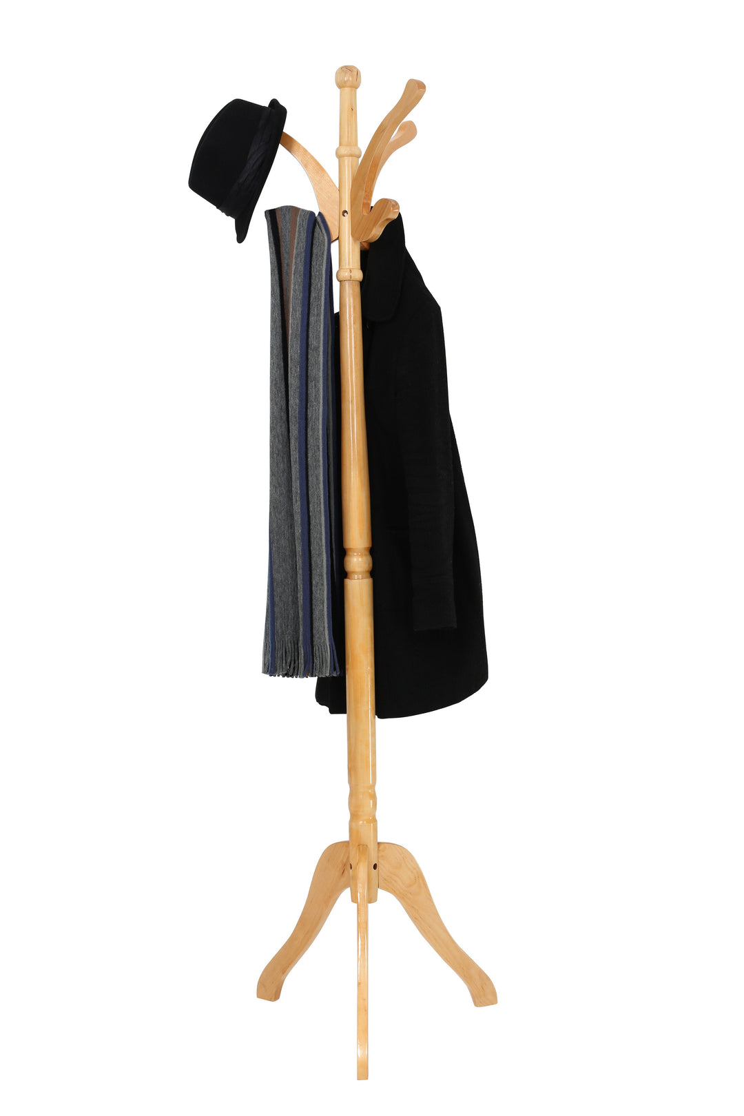 Light Natural Wood Coat Stand