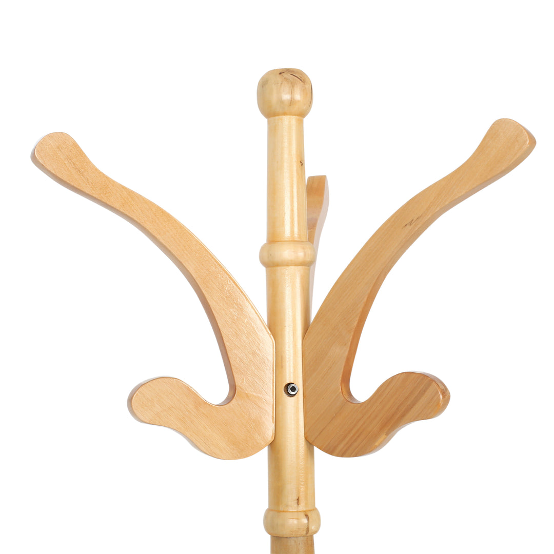 Light Natural Wood Coat Stand