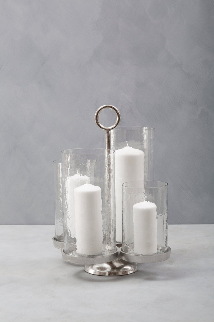 Verve Candle Holder with 4-Light Design and Sleek Base